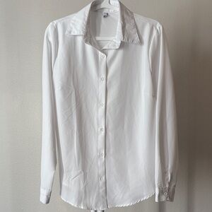 Elegant White Women's Blouse